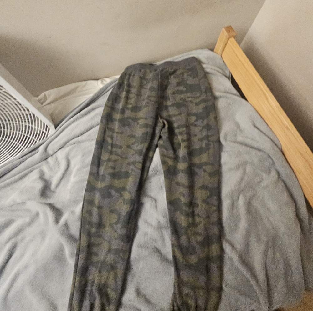 Large camo joggers
